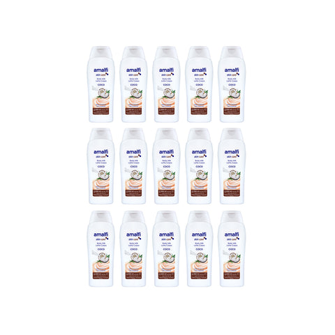immagine-1-amalficare-set-15-flaconi-latte-per-corpo-base-cocco-500ml-ean-8414227033093