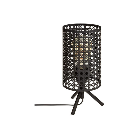 Lampe de table en métal noir 28cm