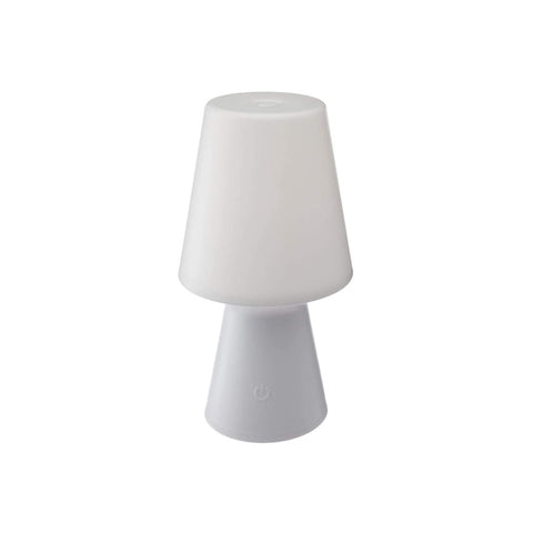 Lampe LED à piles blanche 23cm
