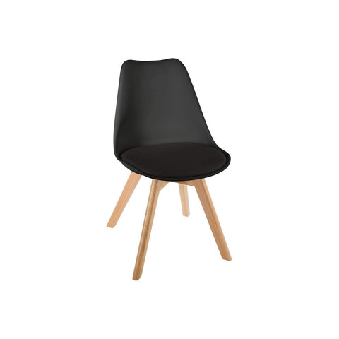 Chaise de table avec pieds en bois de hêtre