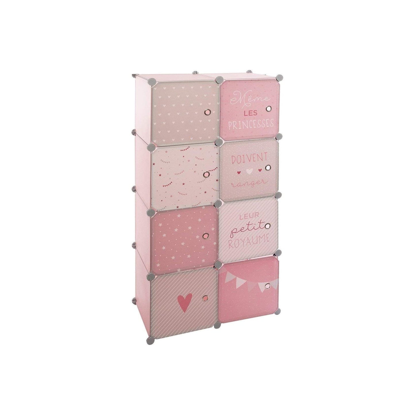 immagine-1-atmosphera-for-kids-armadio-con-8-cassetti-modulabili-64x315x124cm-rosa-158811a-ean-3560238696293