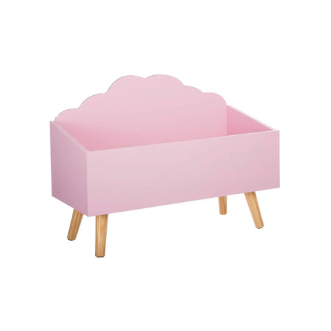 Baule Forma Di Nuvola Per Giocattoli 58x45x28cm