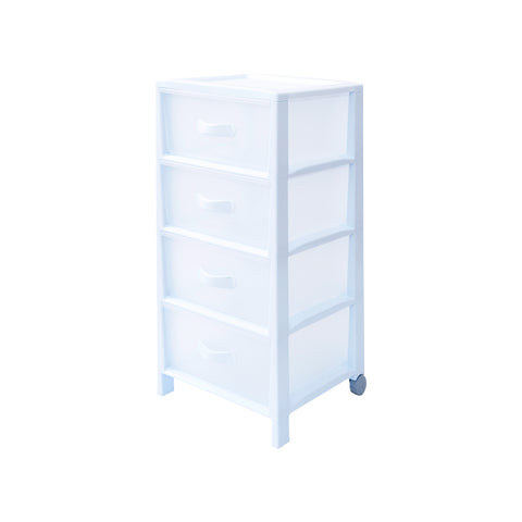 Commode Futura à 4 tiroirs Blanc