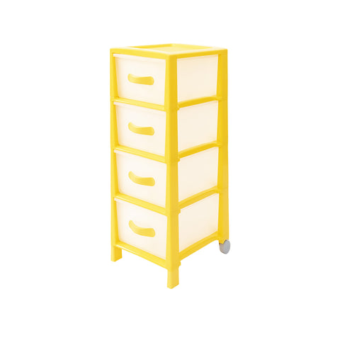 immagine-1-belli-e-forti-cassettiera-futura-slim-a-4-cassetti-giallo-ean-8001499013153