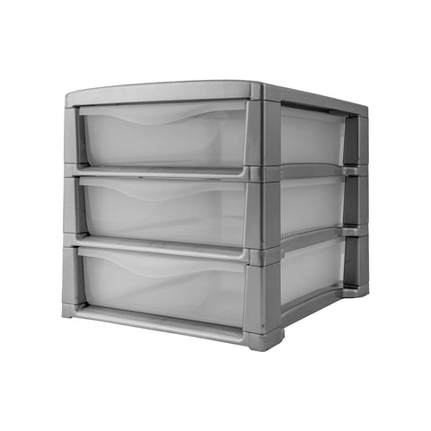 Caisson de bureau Spring 3 tiroirs gris
