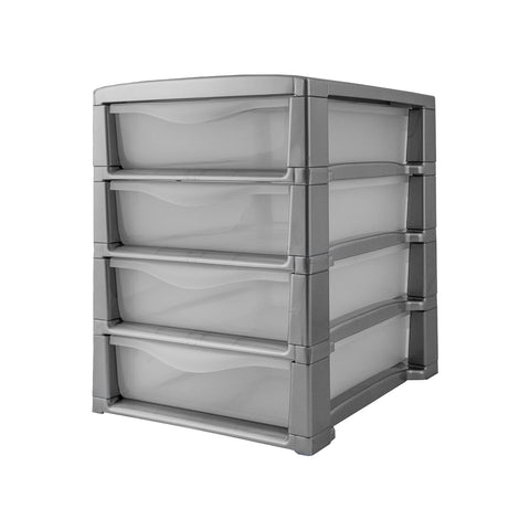 Caisson de bureau Spring Office à 4 tiroirs gris