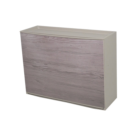 Scarpiera Iml Wood A Parete 16x51,5x39cm Grigio Tortora
