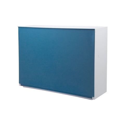 Meuble à chaussures lisse mural 16x51,5x39cm Bleu Avion