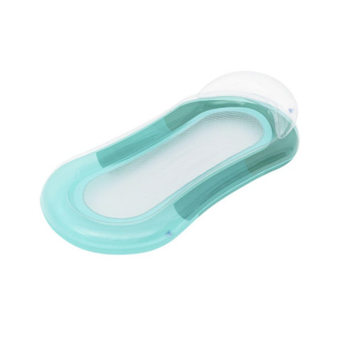 Poltrona lounge gonfiabile Bestway verde acqua con rete traspirante centrale, dimensioni 160x84cm per piscina