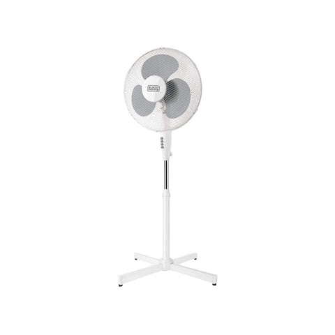 Ventilateur sur pied 3 vitesses blanc 40W