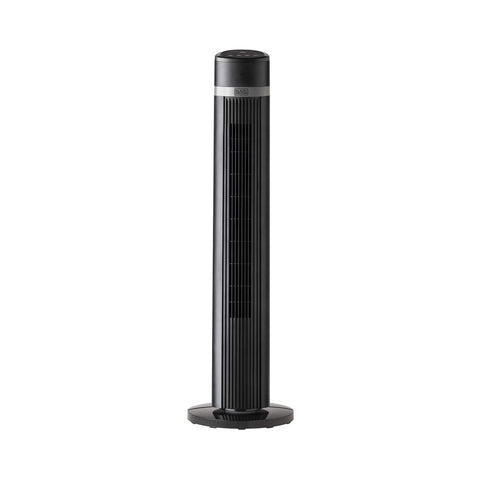 Ventilateur tour avec télécommande noir 45W