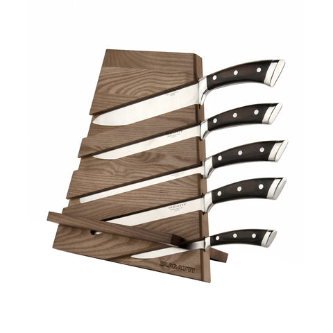Ceppo In Legno Multifunzione Con 5 Coltelli