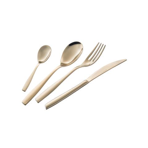 Coffret 24 Couverts Avec Coffret Bois Eleven Rosé