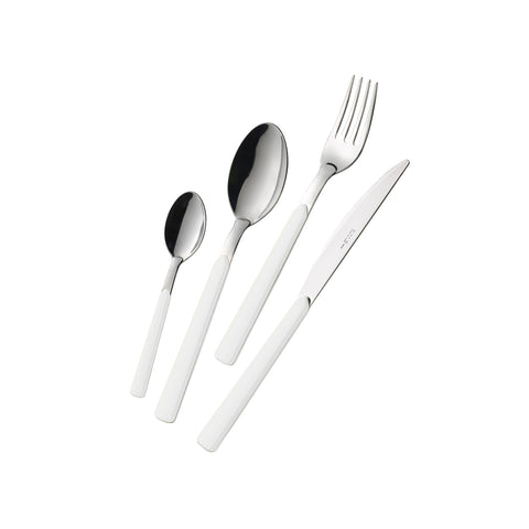 Set de 24 couverts en acier Fast blanc