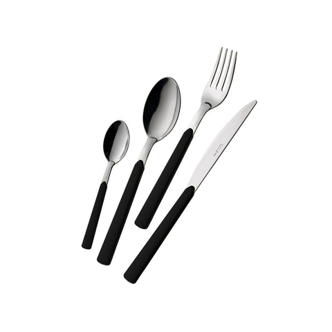 Lot de 24 couverts en acier Fast Noir