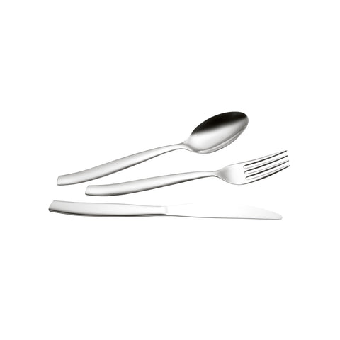 Lot de 24 couverts en acier poli Shark