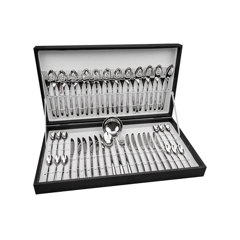 Coffret 51 couverts en acier avec étui Venice