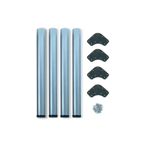 Kit de 4 Pieds de Table Réglables ø 60x83-85cm Peint Aluminium