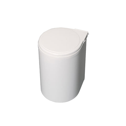 Poubelle pour fixation à porte avec couvercle automatique 13L Blanc