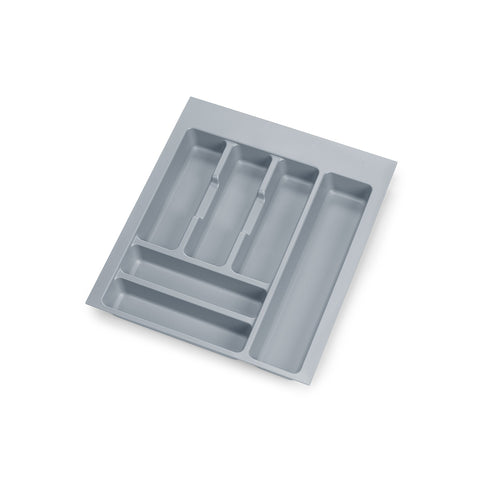 Range-couverts modulable pour tiroir en plastique 45 cm gris