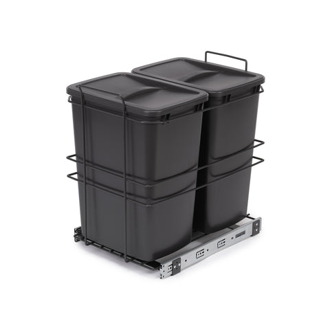 Set 2 Pattumiere Raccolta Differenziata Con Slot Estraibile 35l