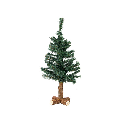 Sapin de Noël 60 Branches Base en Bois 68cm