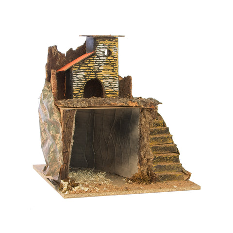 immagine-1-euronatale-capanna-in-legno-per-presepe-30x31x36cm-ean-8019959245051