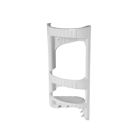 Étagère d'angle de douche à 3 niveaux en plastique blanc 28x17,5x45cm