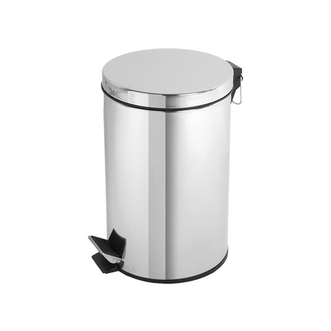 Poubelle de salle de bain en acier 12l