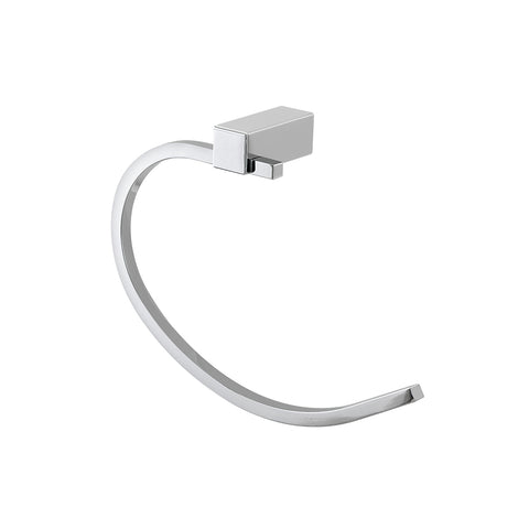 Porte-serviettes en acier chromé