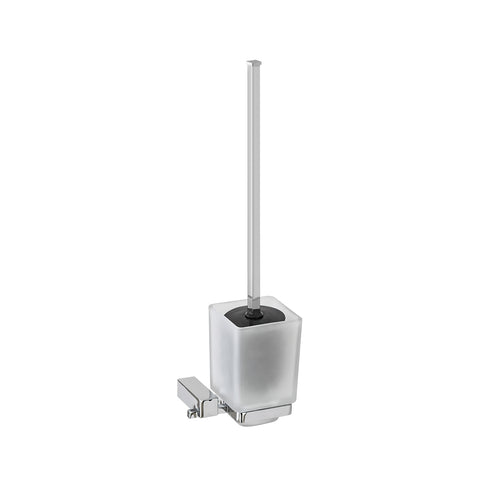 Porte-balai WC en acier chromé