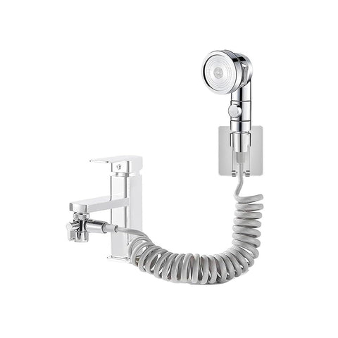 Pomme de Douche Easy Universelle Chromée À 2 Fonctions Avec Flexible Extensible