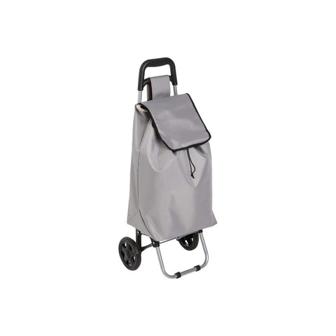Carrellino Portaspesa Pieghevole Grigio 30l