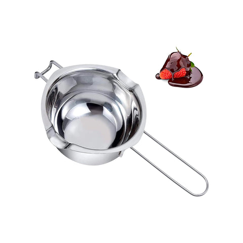 Casserole à Bain-Marie en Acier Inoxydable Idéale pour la Cire et le Chocolat de 14 Cm