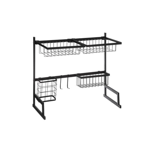 immagine-1-five-simply-smart-organizer-a-2-livelli-per-lavello-con-scolapiatti-in-metallo-nero-ean-3560238703014
