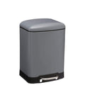 immagine-1-five-simply-smart-pattumiera-in-metallo-con-pedale-grigio-6l-ean-3560239297154