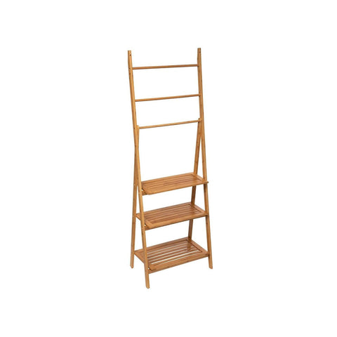 Porte-Serviettes Bambou 3 Étages + 3 Barres – Design Moderne