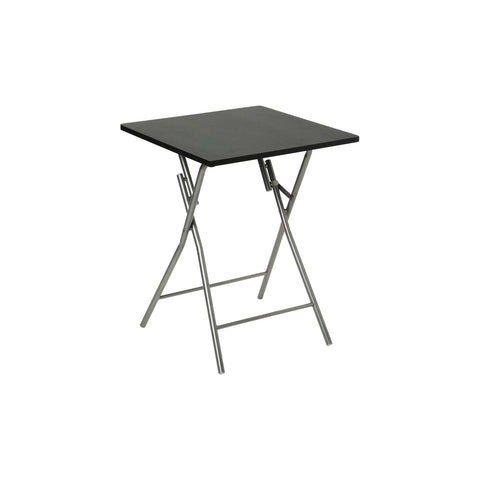 Table Basse Pliante en Métal 60x60x75cm