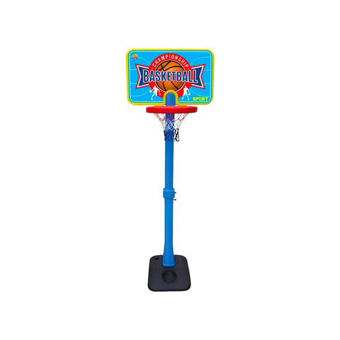 Canestro Basket Con Piatana Regolabile Da 136 A 182 Cm E Palla Inclusa