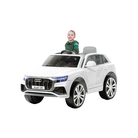 Macchina Elettrica Audi Q8 Bianca 12v 4,5ah 116x73x54cm