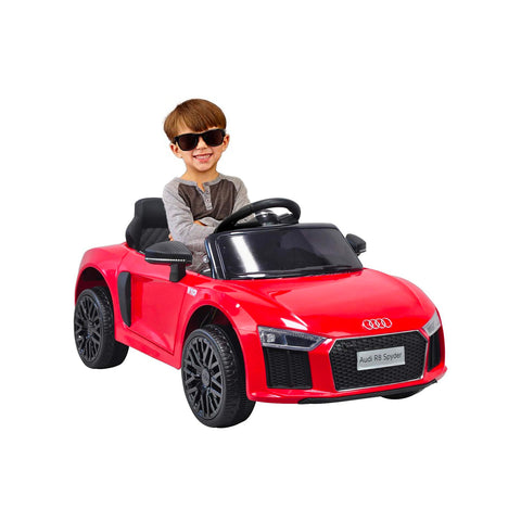 Voiture Électrique Audi R8 Spyder Rouge 12v 4,5ah 106x60x41cm