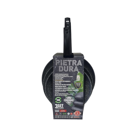 Lot de 3 poêles induction – Antiadhésives sans PFOA 20/24/28 cm