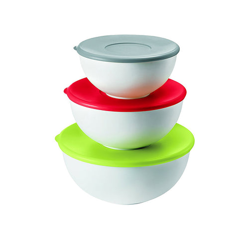 Ensemble de 3 récipients en plastique avec couvercles