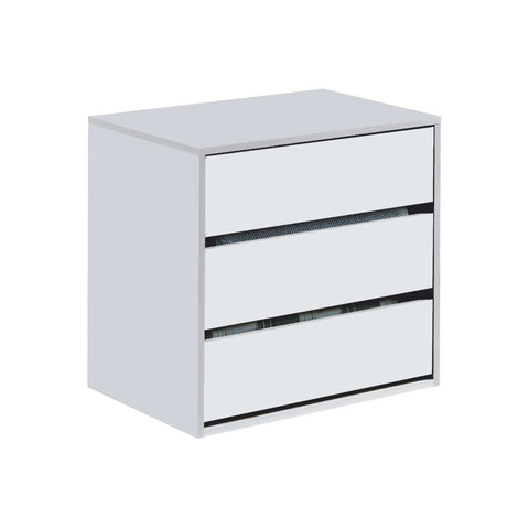 Commode à 3 tiroirs en bois 60x57x44cm