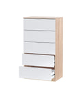 immagine-1-habitdesign-mobile-a-5-cassetti-roverebianco-60x40x110cm-ean-8423490266244