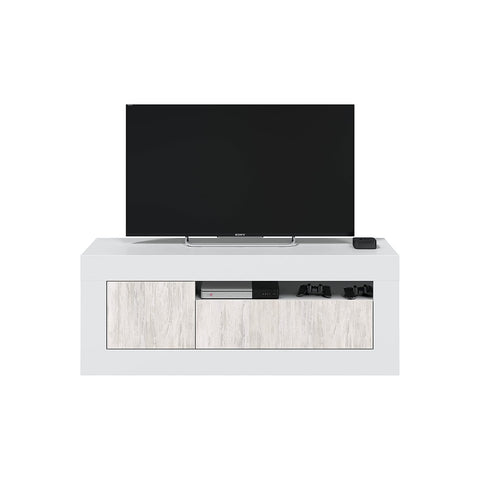 Meuble TV de salon 2 portes 139x53x42cm