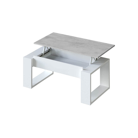 Table basse avec plateau relevable 105x55x45cm