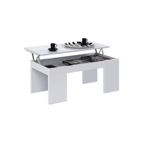 Table basse avec plateau relevable 100x50x43cm