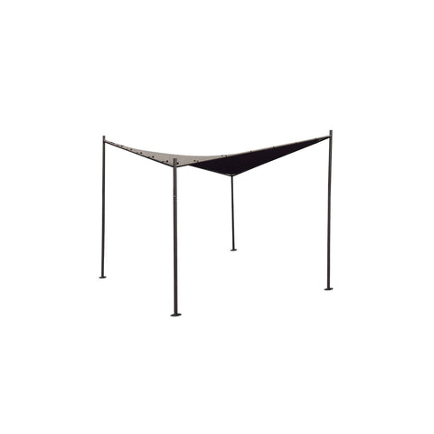Gloriette en acier 3x3x2,7 m