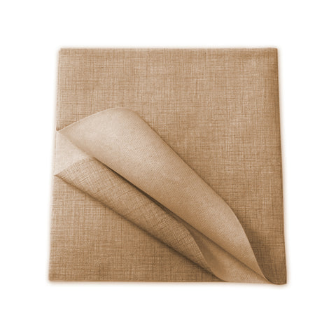 Lot de 100 nappes intissées beige 100x100cm